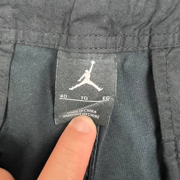 Air Jordan Cargo Pants Men 40 Black Jumpman Uncompromised Straight Fit Cotton - Picture 5 of 15
